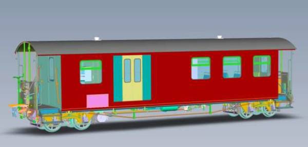 Kiss 700507 - Packwagen CPw4i der DR, Rekowagen